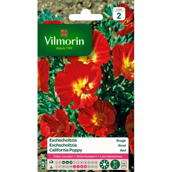 Eschscholtzia Rood - Eschscholtzia Californica 1 Eschscholtzia Rood - Eschscholtzia Californica